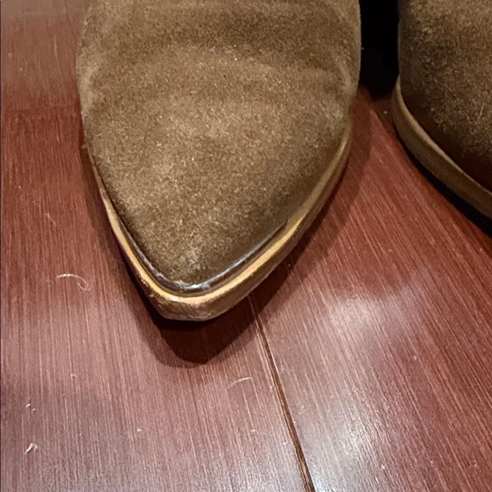 Marc Fisher Tan Suede Ankle Booties